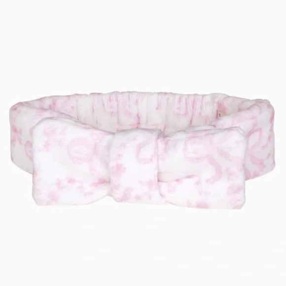 NWOT LoveShackFancy Bow Face Wash Beauty Headband Onesize retail $45 - Picture 2 of 11